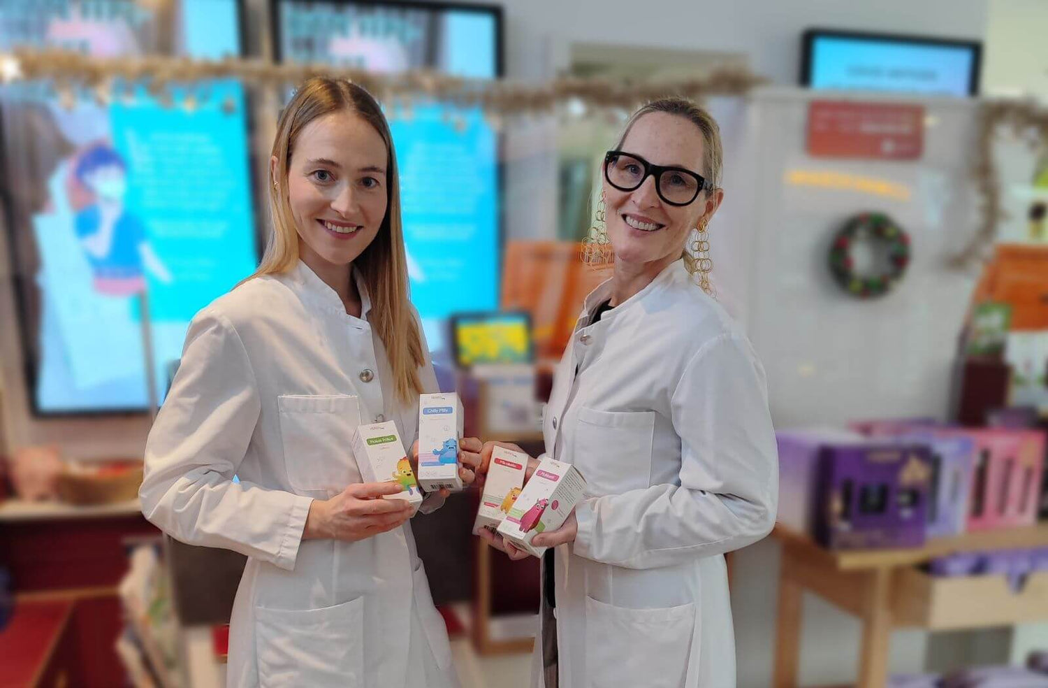 Unsere Apotheken Partner mit den Herby Family Produkten in der Apotheke