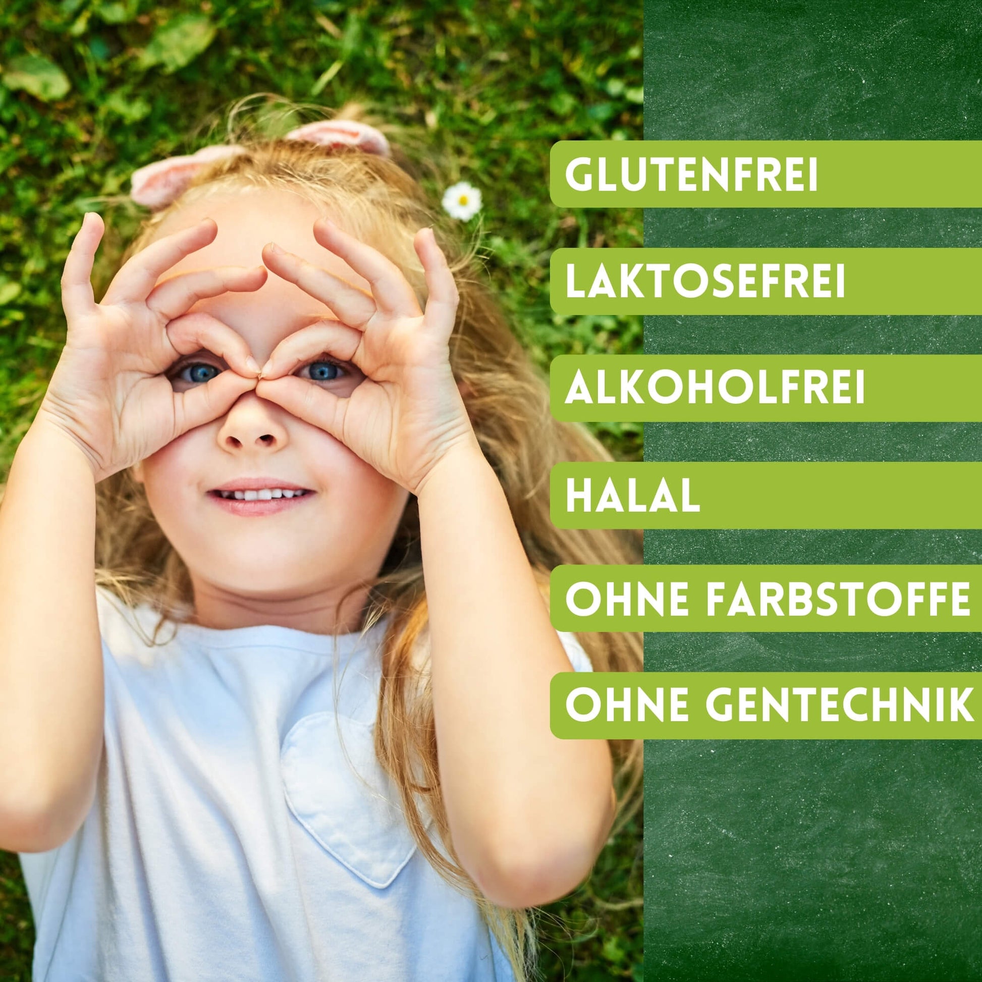 Eigenschaften des Hokus Fokus Sirup wie Laktosefrei, Glutenfrei etc.