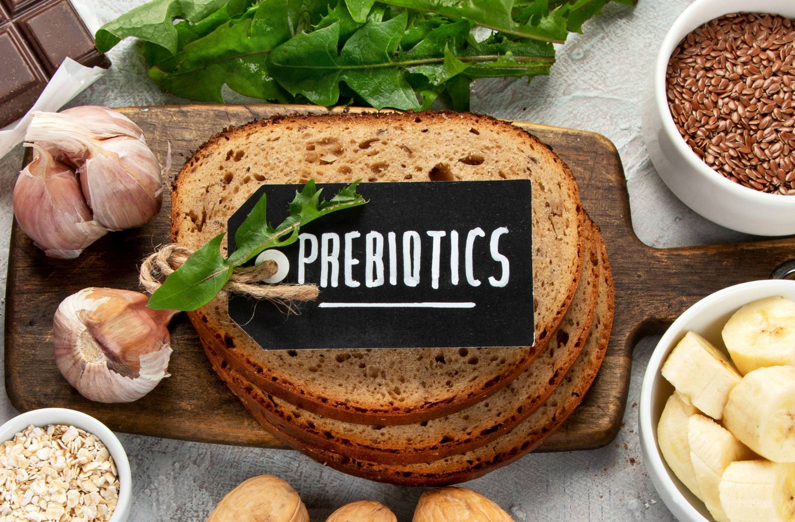 Präbiotika als Nahrung für die Probiotika zur Stärkung der Darmflora für Kinder