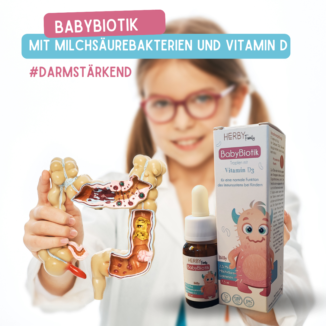 BabyBiotik von herby Family für Darm, Verdauung und Immunsystem von Kindern