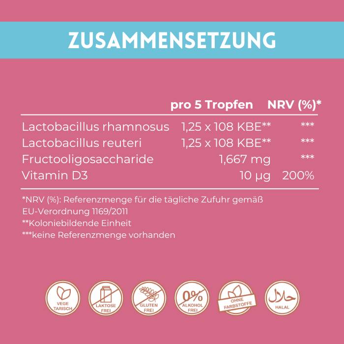 BabyBiotik Tropfen - Vitamin D3 mit Milchsäurekulturen