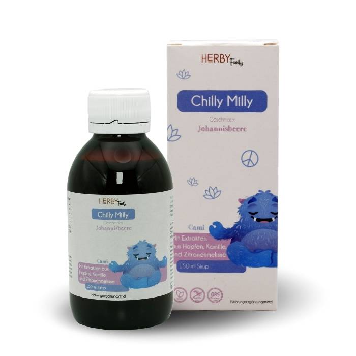 Flasche Chilly Milly Sirup mit Faltschachtel