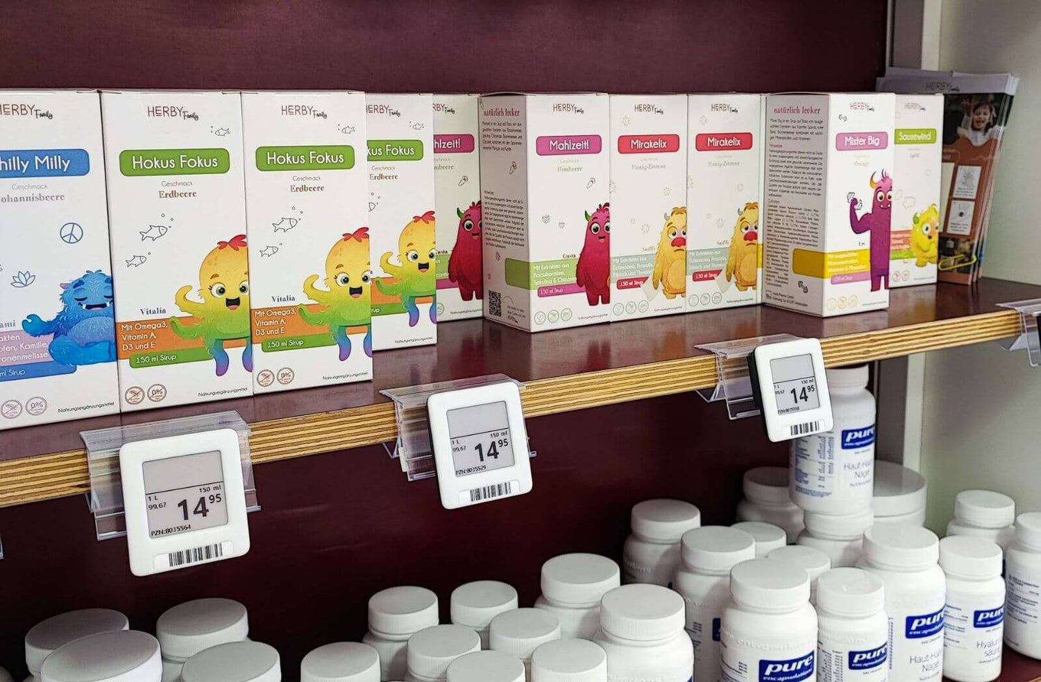 Die Herby Family Produkte für Kinder in der Apotheke 