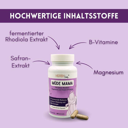 Müde Mama - Kapseln für Energie und Stimmung