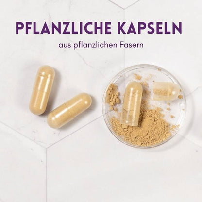 Die Kapseln bestehen haben eine pflanzliche Kapselhülle