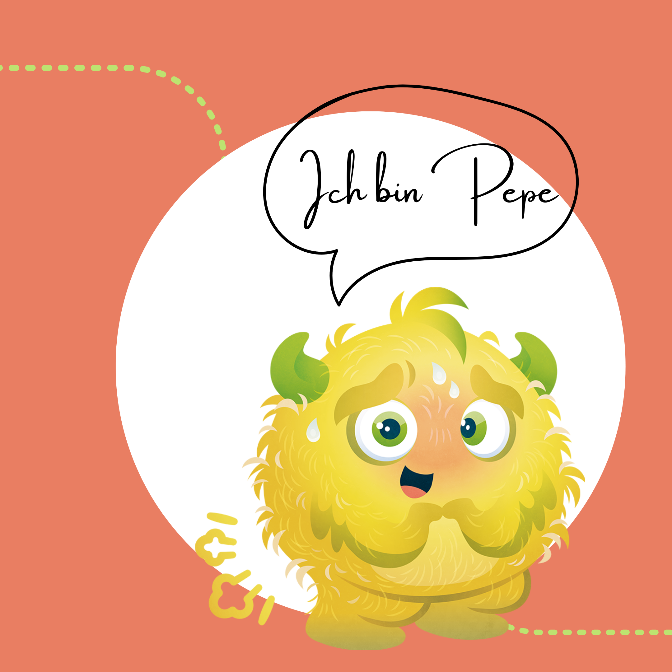 Monster Pepe - bei Bauchweh und Blähungen von Kindern als Verdauungshilfe - Instagram Beitrag