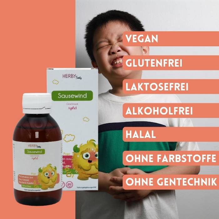 Eigenschaften des Sausewind Sirup, wie Vegan, Laktosefrei etc.