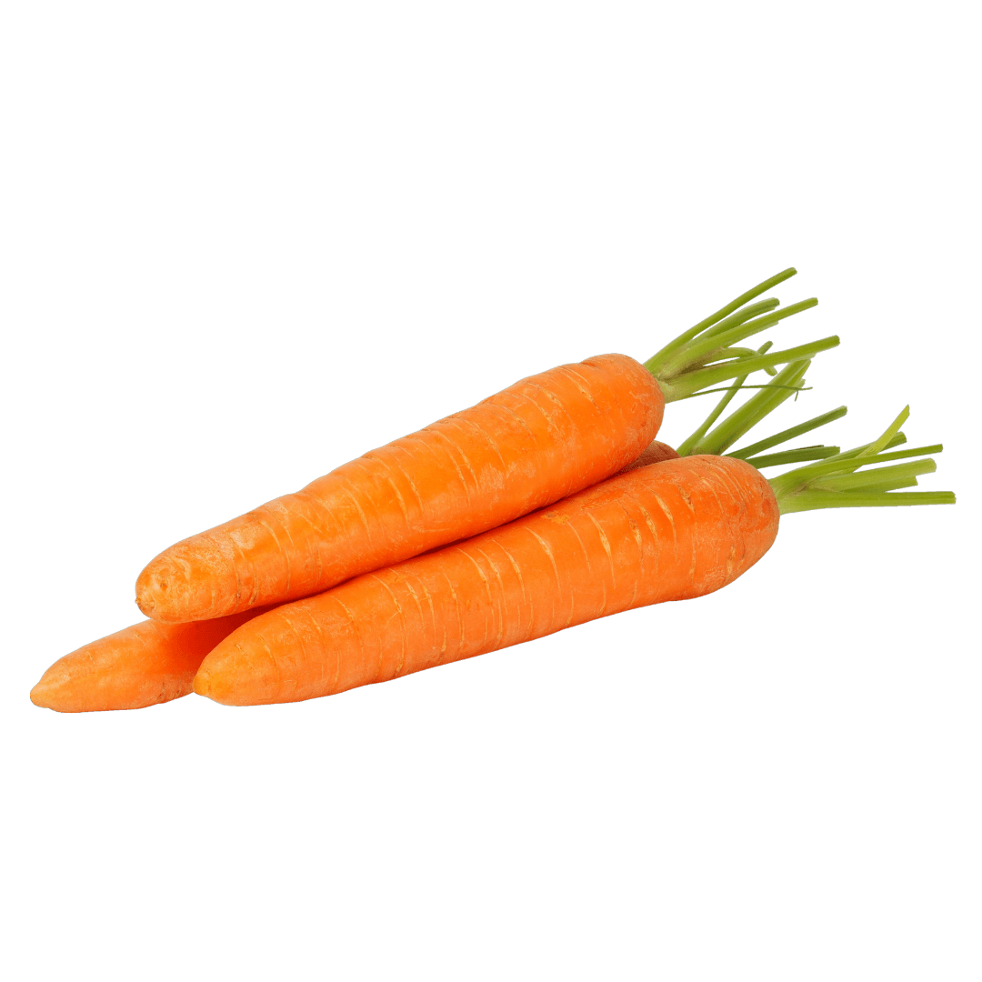 Karotten - Enthalten eine Vielzahl an Vitaminen und Mineralien und fördern die Wachstumsphase von Kindern.