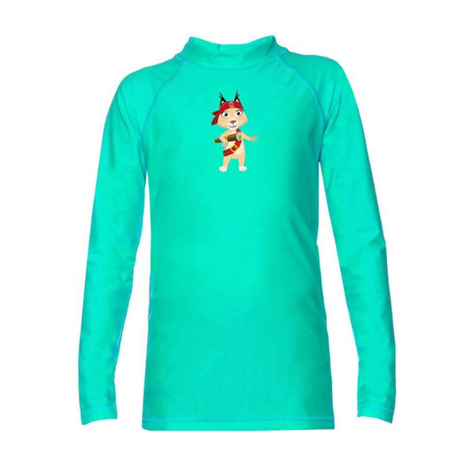 Kinder UV Langarm Shirt mit Eva - Grün - Herby FamilyKinder UV Langarm Shirt mit Eva - Grün
