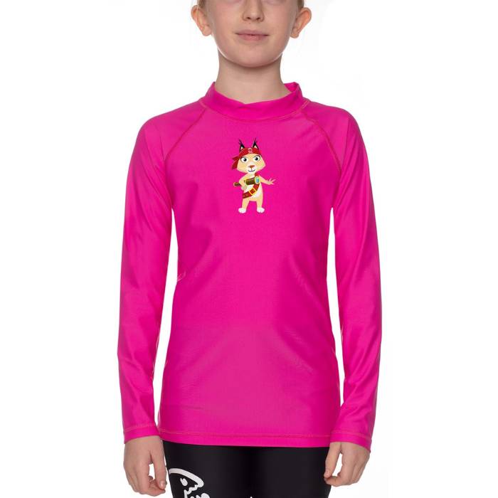 Kinder UV Langarm Shirt mit Eva - Pink - Herby FamilyKinder UV Langarm Shirt mit Eva - Pink