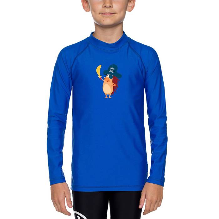 Kinder UV Langarm Shirt mit Igelchen - Dunkelblau - Herby FamilyKinder UV Langarm Shirt mit Igelchen - Dunkelblau
