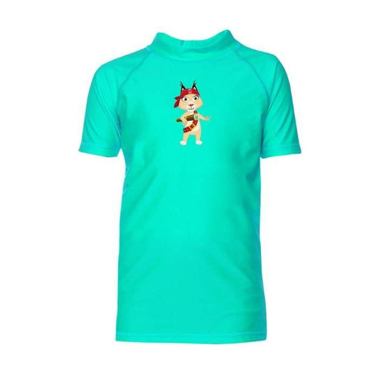 Kinder UV T-Shirt mit Eva - Grün - Herby FamilyKinder UV T-Shirt mit Eva - Grün